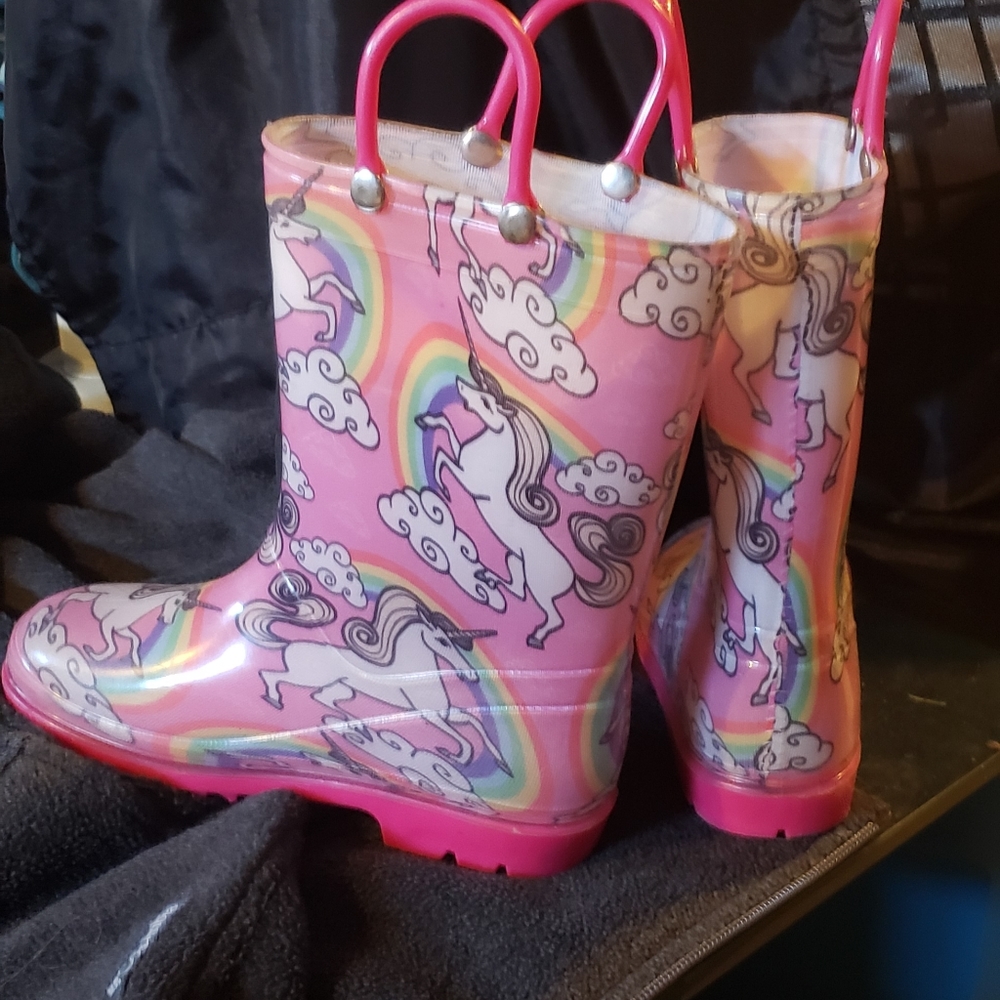 Girls rain boots size 12